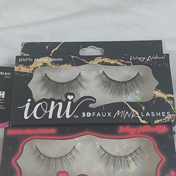 - 3d faux mink lash 3 box lot wispie natural w glue boxed - Picture 8 of 9